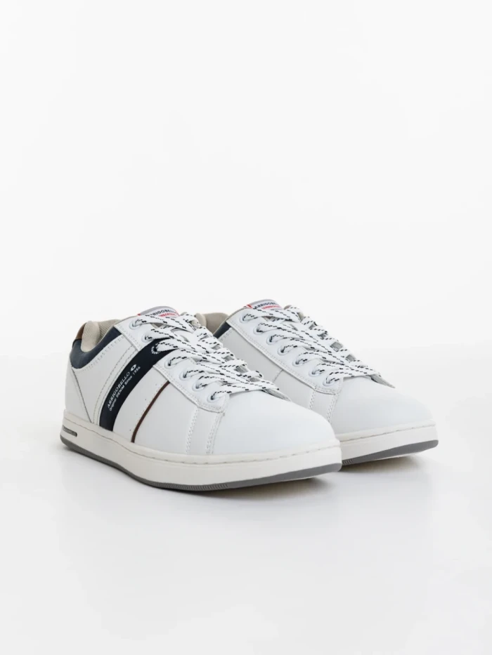 Pantofi sport barbati albi din piele ecologica Gared