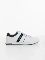 Pantofi sport barbati albi din piele ecologica Gared