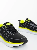 Pantofi sport barbati negri din piele ecologica Rafferty