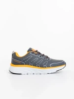 Pantofi sport barbati gri inchis din piele ecologica Rafferty
