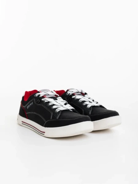 Pantofi sport barbati negri din material textil Victoriano