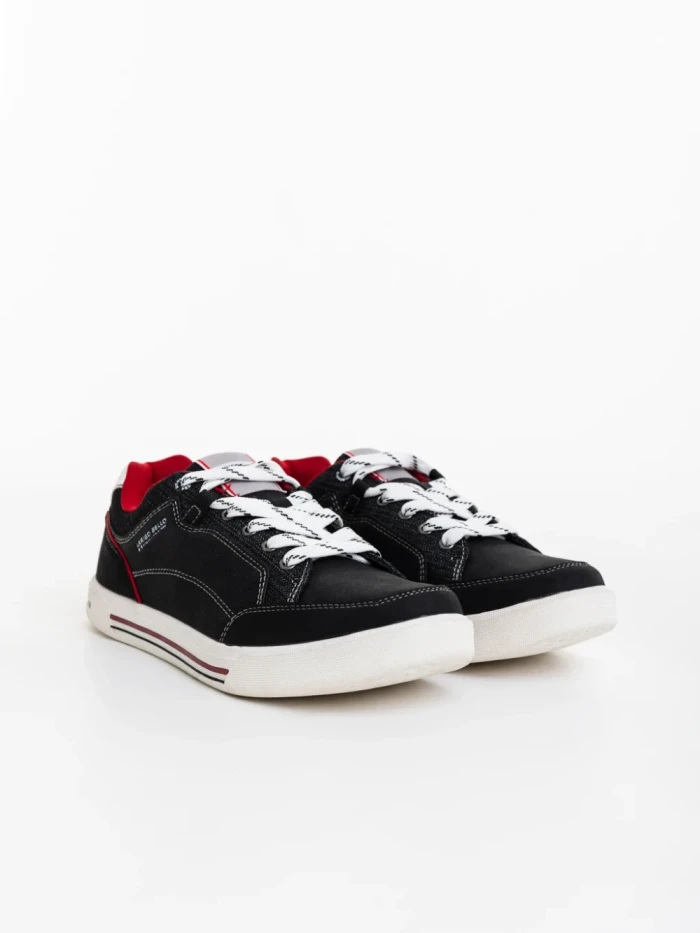Pantofi sport barbati negri din material textil Victoriano