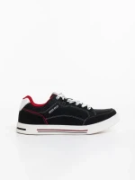 Pantofi sport barbati negri din material textil Victoriano