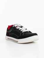 Pantofi sport barbati negri din material textil Victoriano