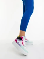 Pantofi sport dama fucsia din piele ecologica Estella