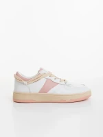 Pantofi sport dama roz din piele ecologica Petty