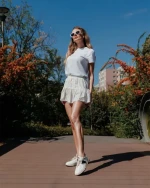 Pantofi sport dama negri din piele ecologica Petty