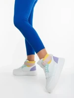 Pantofi sport dama roz din piele ecologica Acilia