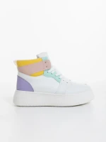 Pantofi sport dama roz din piele ecologica Acilia