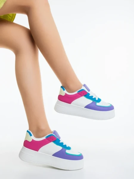 Pantofi sport dama mov din piele ecologica Kosara