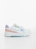 Pantofi sport dama albastri din piele ecologica Lowery