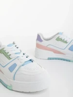 Pantofi sport dama albastri din piele ecologica Lowery