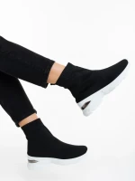 Pantofi sport dama negri din material textil Verlana