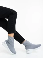 Pantofi sport dama gri din material textil Verlana
