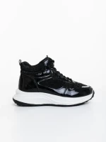 Pantofi sport dama negri din material textil si material sintetic Varava
