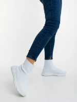 Pantofi sport dama albi din material textil Razara