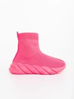 Pantofi sport dama roz din material textil Razara