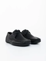 Pantofi barbati negri din piele ecologica Reggie