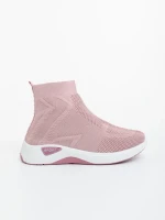 Pantofi sport dama roz din material textil Iselia