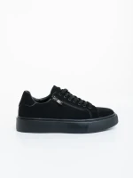 Pantofi sport barbati negri din material textil Aslan