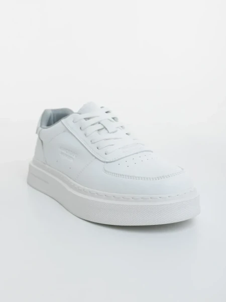 Pantofi sport barbati albi din piele ecologica Casper