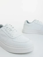Pantofi sport barbati albi din piele ecologica Casper