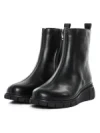 Ghete Dama din piele naturala E90523-1 BLACK | ADVANCER