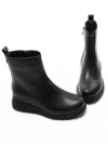 Ghete Dama din piele naturala E90523-1 BLACK | ADVANCER