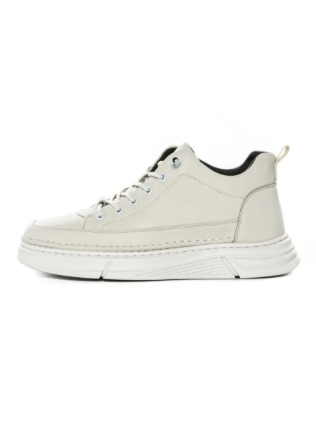 Ghete Barbati din piele naturala E90001 WHITE | ADVANCER