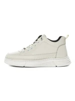 Ghete Barbati din piele naturala E90001 WHITE | ADVANCER