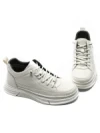 Ghete Barbati din piele naturala E90001 WHITE | ADVANCER