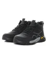 Ghete Barbati din piele naturala E90003 BLACK | ADVANCER