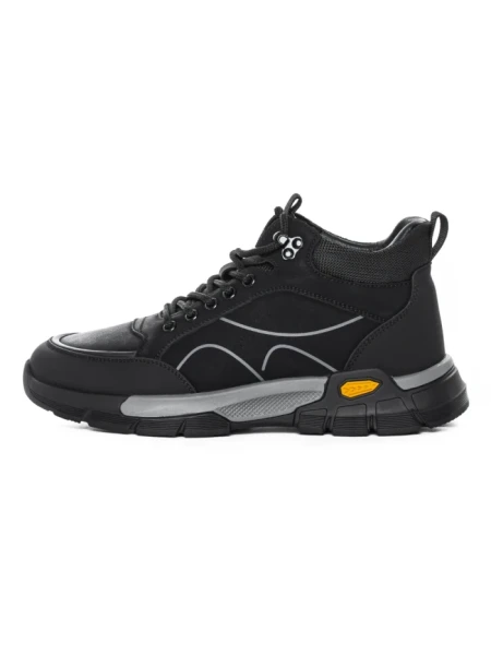 Ghete Barbati din piele naturala E90003 BLACK | ADVANCER