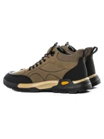 Ghete Barbati din piele naturala E90003 KHAKI | ADVANCER