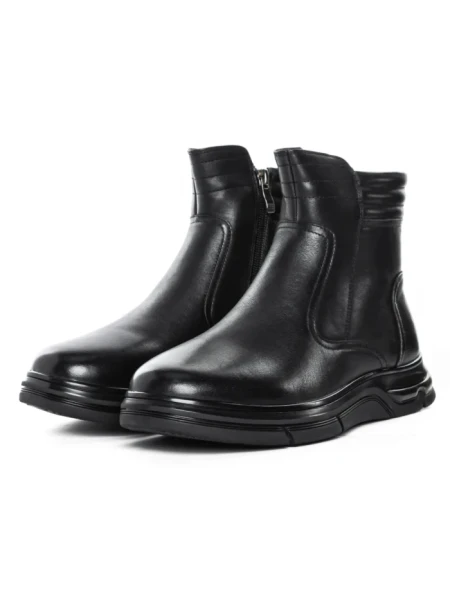 Ghete Barbati din piele naturala Z184550-1 BLACK | ADVANCER