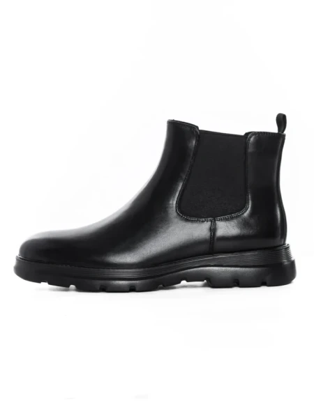 Ghete Barbati din piele naturala Z190330-1 BLACK | ADVANCER
