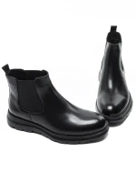 Ghete Barbati din piele naturala Z190330-1 BLACK | ADVANCER