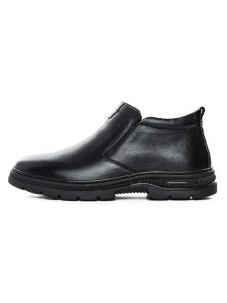 Ghete Barbati din piele naturala WM25517 BLACK | ADVANCER
