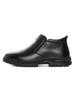 Ghete Barbati din piele naturala WM25517 BLACK | ADVANCER