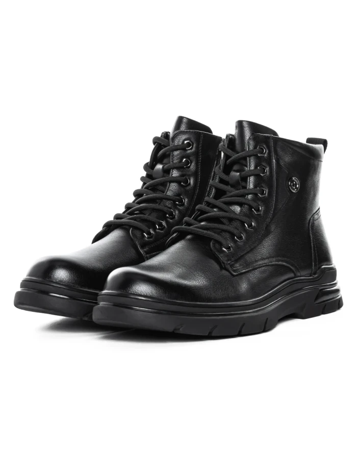 Ghete Barbati din piele naturala WM2630 BLACK | ADVANCER