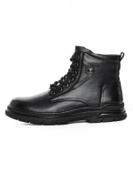 Ghete Barbati din piele naturala WM2630 BLACK | ADVANCER