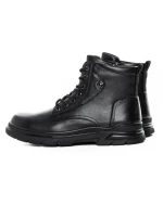 Ghete Barbati din piele naturala WM2630 BLACK | ADVANCER