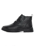 Ghete Barbati din piele naturala 806005 BLACK | ADVANCER