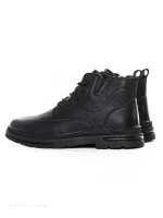 Ghete Barbati din piele naturala 806005 BLACK | ADVANCER