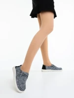 Pantofi casual dama negri din material textil Maziva