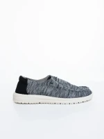 Pantofi casual dama negri din material textil Maziva