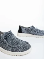 Pantofi casual dama negri din material textil Maziva