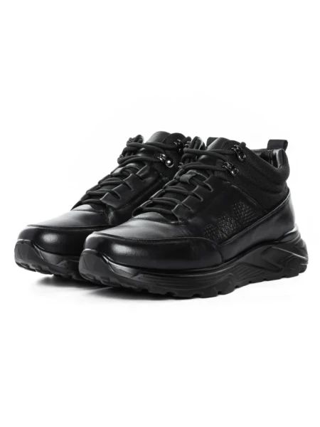 Ghete Barbati din piele naturala M35610 BLACK | ADVANCER