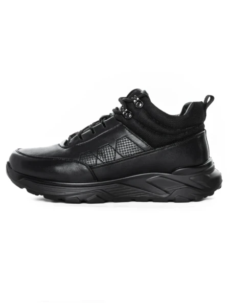 Ghete Barbati din piele naturala M35610 BLACK | ADVANCER