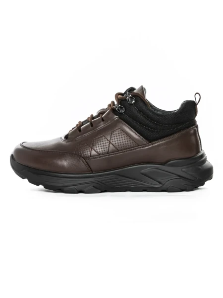 Ghete Barbati din piele naturala M35610 COFFEE | ADVANCER